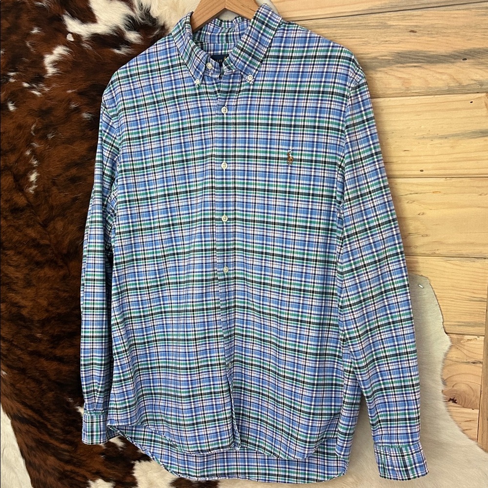 Ralph Lauren Blue Label Plaid Button Down Shirt